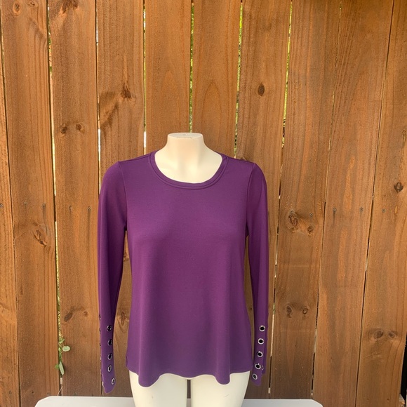 Halston womens long sleeve blouse size Medium. - Picture 1 of 8